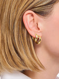Thomas Sabo gold tone creoles chunky earrings (British brand)