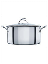 Circulon Silver C Series Steelshield Clad Stockpot 26cm 7.6L with Glass Lid