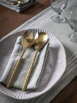 Gallery Home 4 Pack Cream Earthy Ridged Ceramic Side Plate