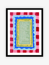 Eleanor Bowmer Red & Blue I Can Do Anything Framed Art