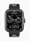 Sekonda black 39mm GPS smartwatch with silicone strap (British brand)