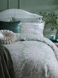 Laura Ashley Green Duck Egg Tatton 200 Thread Count Duvet Cover and Pillowcase Set