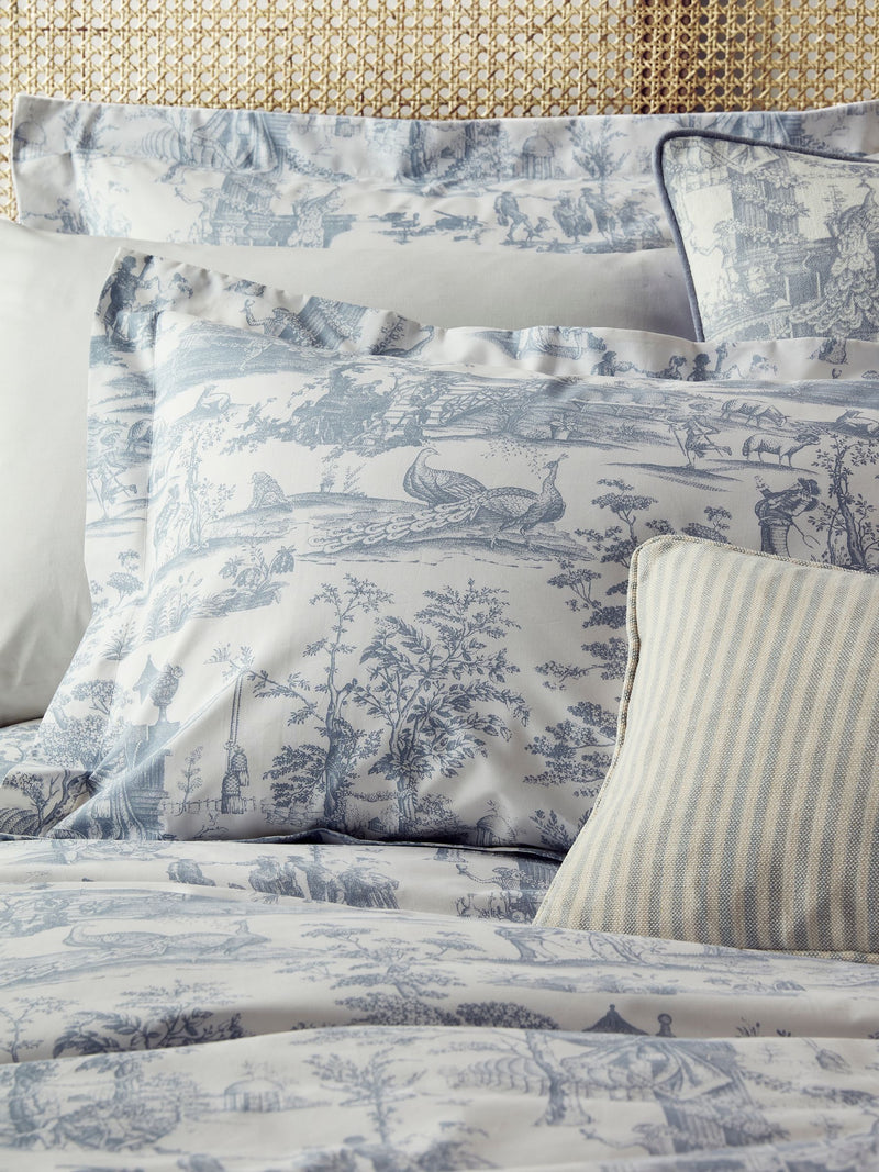 Laura Ashley Blue Toile duvet cover set, UK version