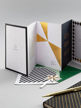 Hallmark Black White Gold Memento Luxe Premium Birthday Card