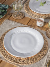 Garden Trading White Overton Ceramic Dinner Plates Set of 4