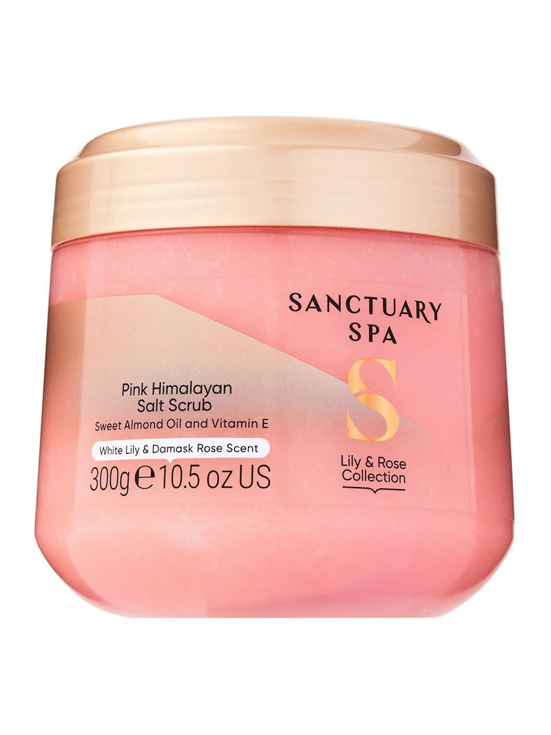 Sanctuary Spa rose and lily Himalayan salt scrub 300ml (British brand)