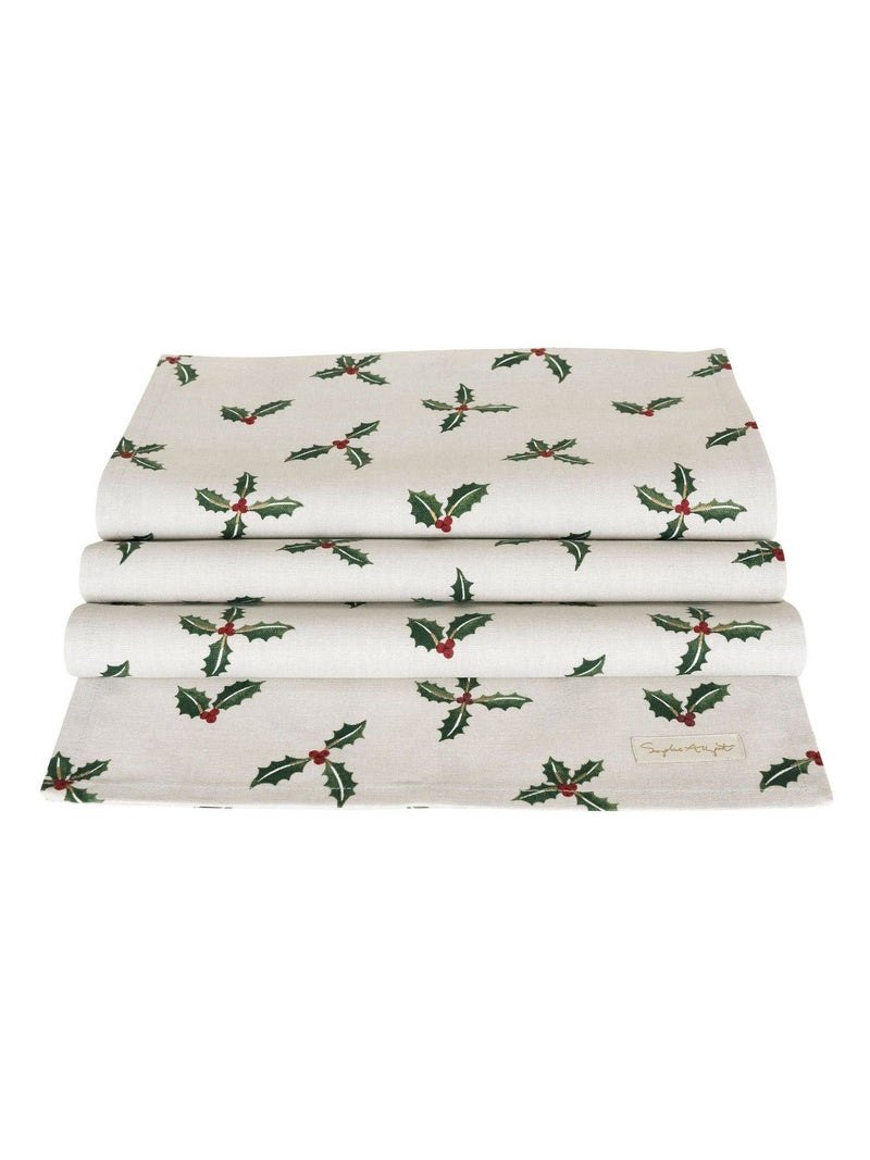 Sophie Allport Natural Holly & Berry table runner 280cm x 35cm (British brand)