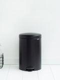 Brabantia Matt Black Pedal Bin 20L - British product