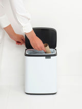 Brabantia White Bo Waste Bin 7 Litre