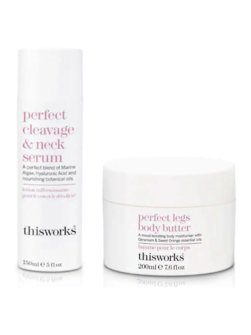This Works Perfect Cleavage & Neck Serum 150ml & Body Butter 200ml Gift Set (Worth £68)