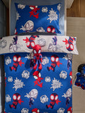 Spidey and Friends supersoft brushed cotton duvet cover and pillowcase set (British brand)