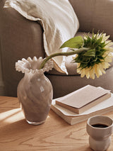Broste Copenhagen Taupe Warm Grey Jasmin Ceramic Vase 28cm