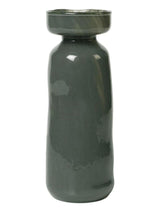 Dark Green Handmade Vase with Unique Variations