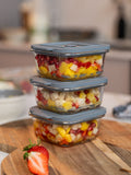 Kilner clear fresh storage containers 0.31L set of 4, UK version
