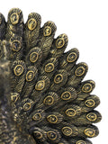 Libra Interiors Bronze Peacock Sculpture