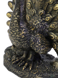 Libra Interiors Bronze Peacock Sculpture