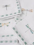 Sophie Allport Embroidered Dragonfly Napkins Off White 41cm Square (British brand)