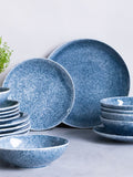 Code Maison Reactive Blue 18 Piece Feather Dinner Set