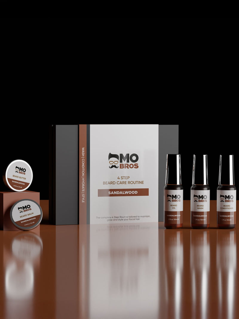 Mo Bros Sadalwood 4 Step Beard Care Kit
