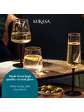 Mikasa Palermo stemless wine glass set of 4, imported from the UK