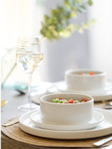 Mikasa White Camberlie Porcelain Dinner Set 12-Piece