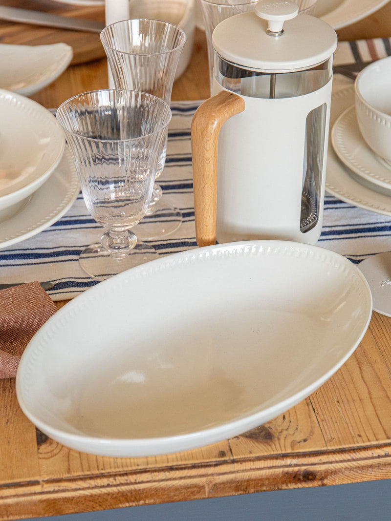 Mikasa White Large Cranborne Oval Ceramic Serving Dish