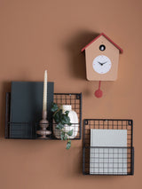 Karlsson Soft Brown Red Ochre Cuckoo Wall Clock