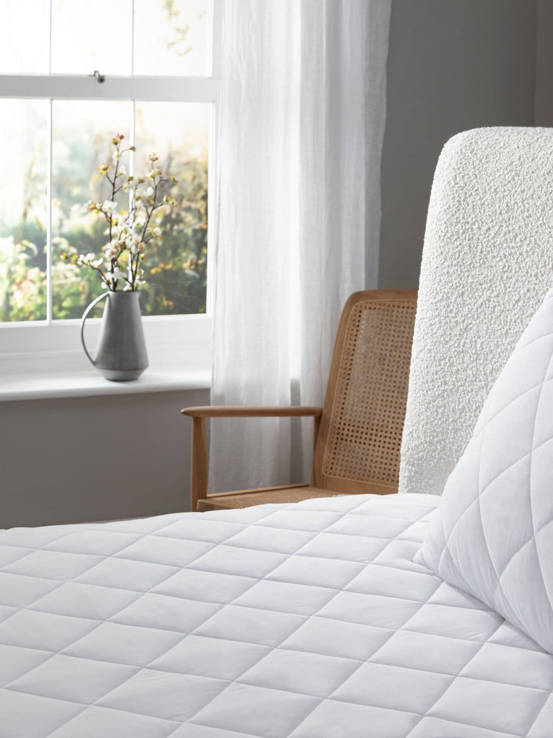 FBC Allergy Defence White Mattress Protector - British product