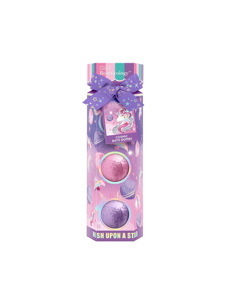 Baylis & Harding Beauticology Cosmic Bath Bomb Trio Gift Set with 100g bath bombs - British product