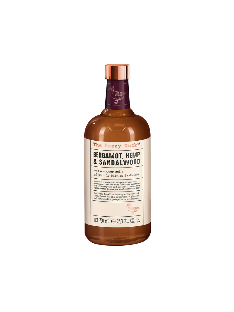 Baylis & Harding Bergamot Hemp & Sandalwood mens bath and shower gel 750ml - British product