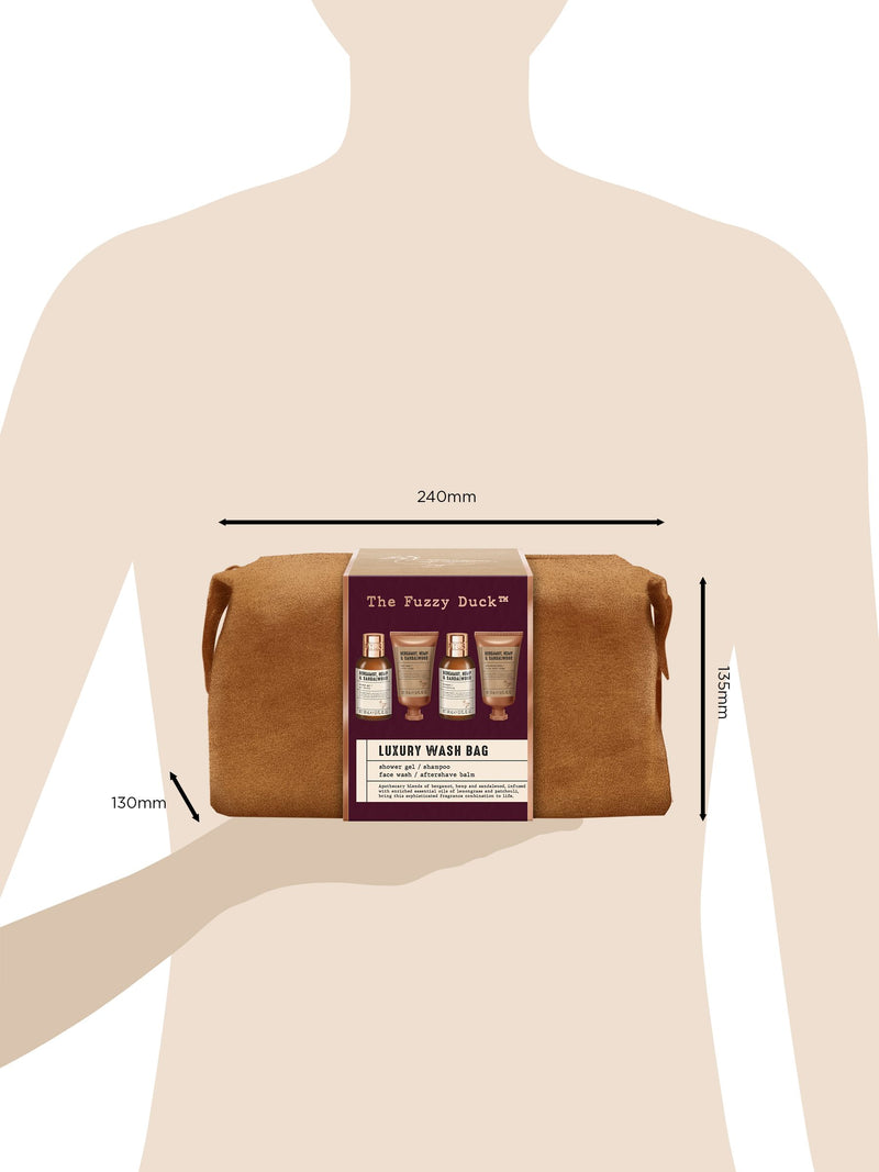Baylis & Harding The Fuzzy Duck Bergamot, Hemp & Sandalwood Mens Luxury Wash Bag Gift Set