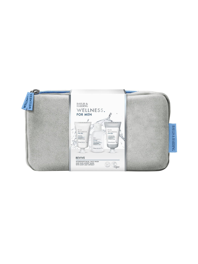 Baylis & Harding Wellness For Men Revived & Ready Wash Bag Gift Set