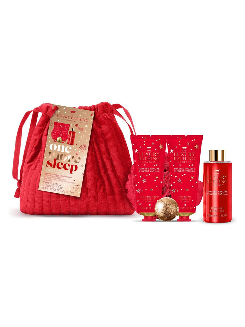 The Luxury Bathing Company Toasted Praline and Sweet Vanilla One More Sleep Gift Set