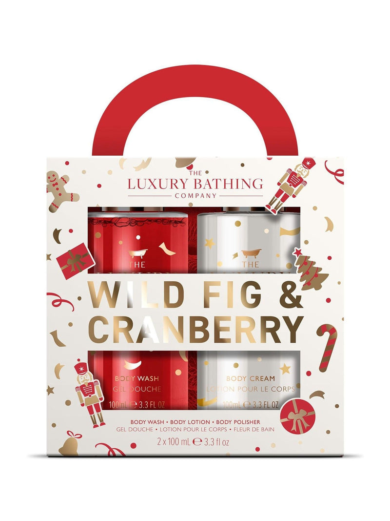The Luxury Bathing Company Wild Fig and Cranberry Joyful Treats Gift Set