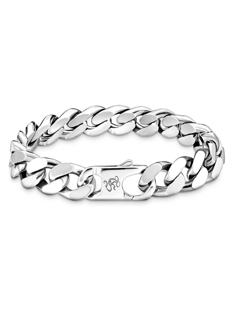 Thomas Sabo Silver Tone Wide Armoured Bracelet 18 cm (British brand)