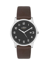 Limit Brown Modern 38mm Round Analogue Watch With Strap