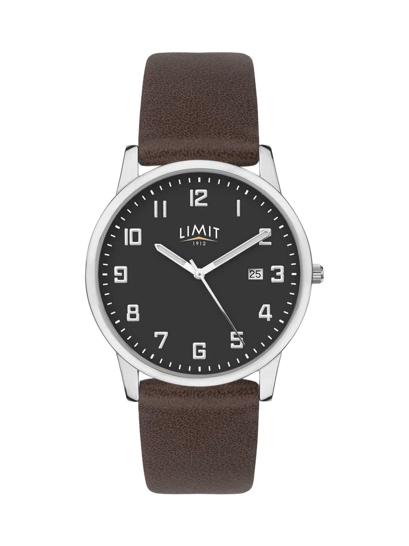 Limit Brown Modern 38mm round analogue watch, UK version