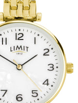 Limit Gold Round Analogue Watch with Bracelet 30mm