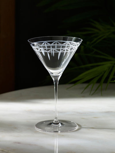 Kew Gardens Set of 2 Clear Palmhouse Martini Glasses