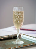 PMC Personalised Mother of the Groom champagne flute, imported from the UK