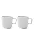 LSA International white espresso cups set of 2 75ml, UK version