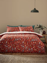 Catherine Lansfield Burnt Orange Enchanted Twilight Animal Duvet Cover Set