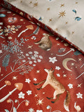 Catherine Lansfield burnt orange enchanted twilight animal duvet cover set - British product