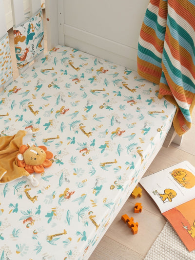 Tutti Bambini Run Wild Cot Fitted Sheets 2 Pack