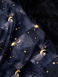 Navy Cosmic Star Sherpa Reverse Duvet Cover Set - British product
