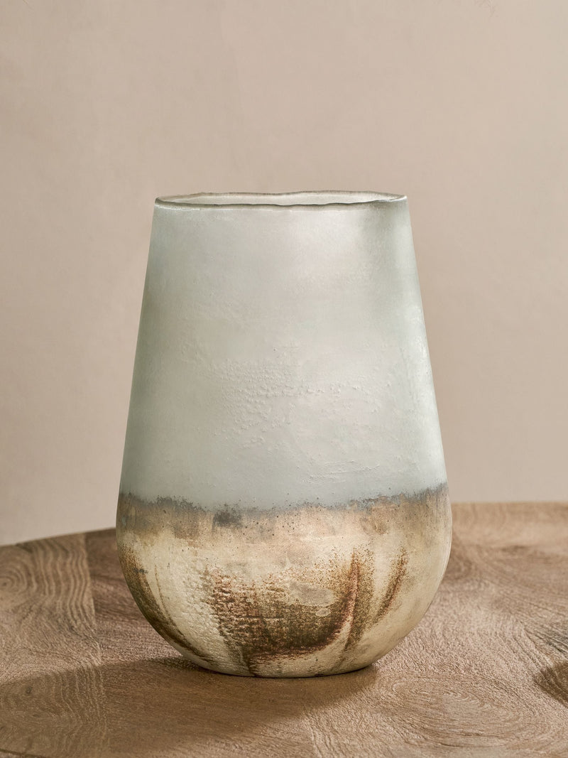 Nkuku Smoke Ngolo Glass Vase