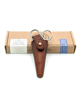 Captain Fawcett Grooming Scissors with Leather Pouch 100mm