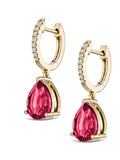 The Diamond Store Lab Ruby Earrings 6.80ct (British brand)