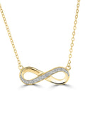 The Diamond Store White Infinity 0.08ct necklace (British brand)