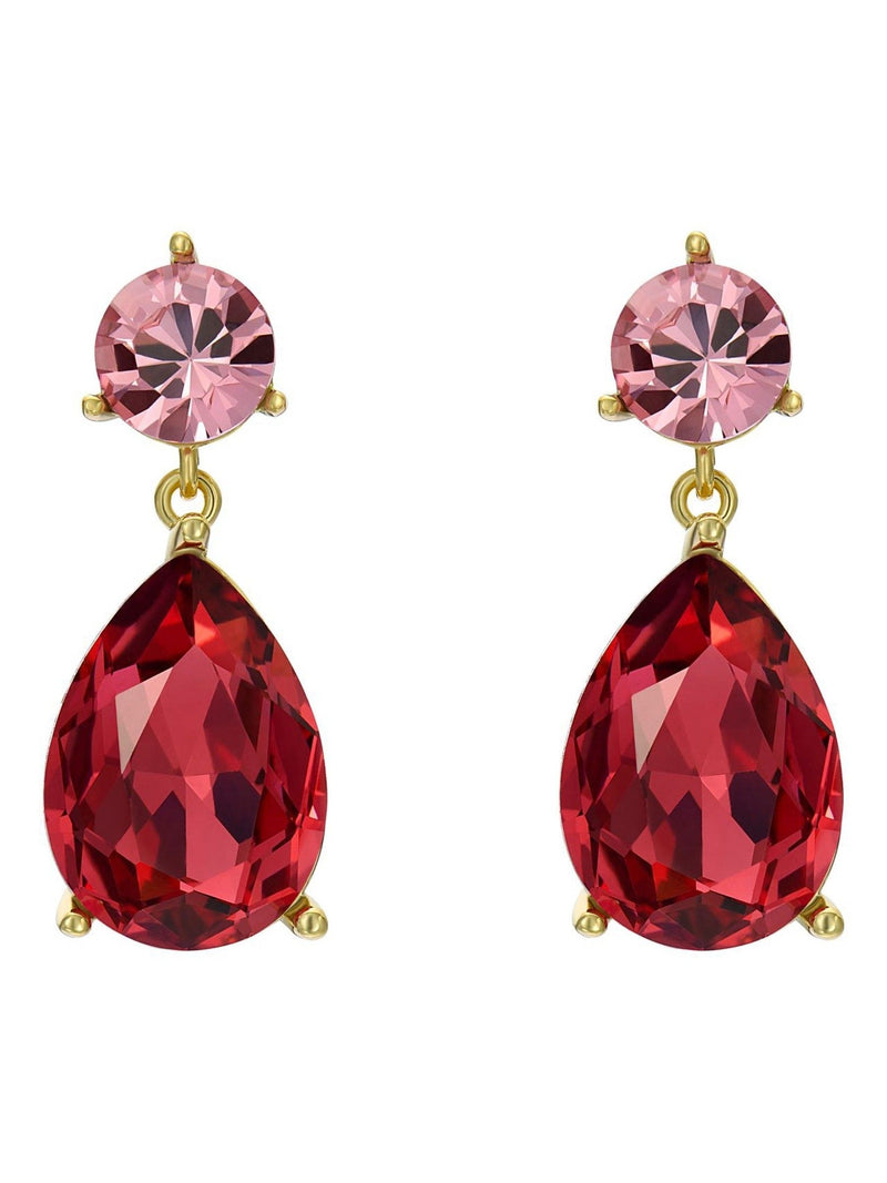 Ted Baker Teaire Crystal Teardrop Earrings Red Tone (British brand)